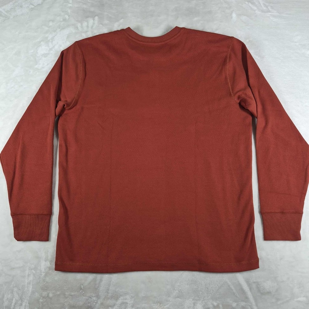 Carhartt Relaxed Heavyweight Long Sleeve Henley Thermal Shirt Men's 2XL Red NWOT - Picture 5 of 8